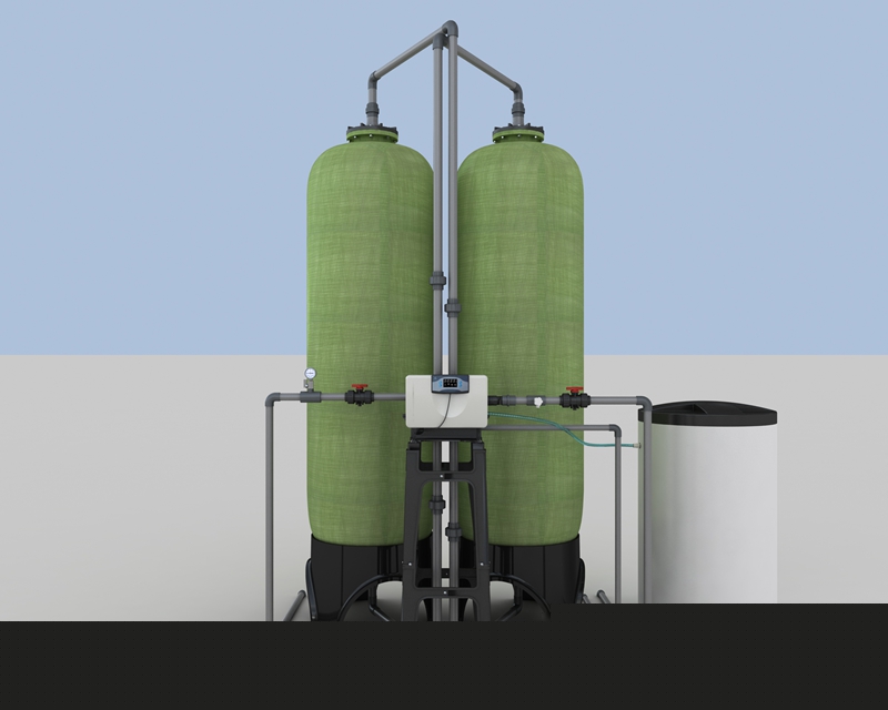 Softening System of 6 Tons Single Valve Double Tank