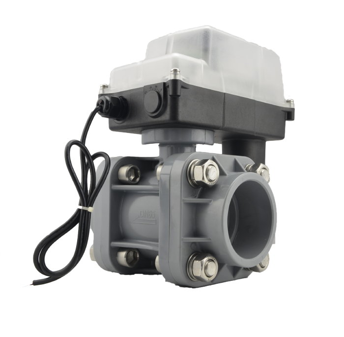 Plastic Two-Way Electric Ball Valves jointed by glue  (Nominal Diameter: 47mm/58mm)